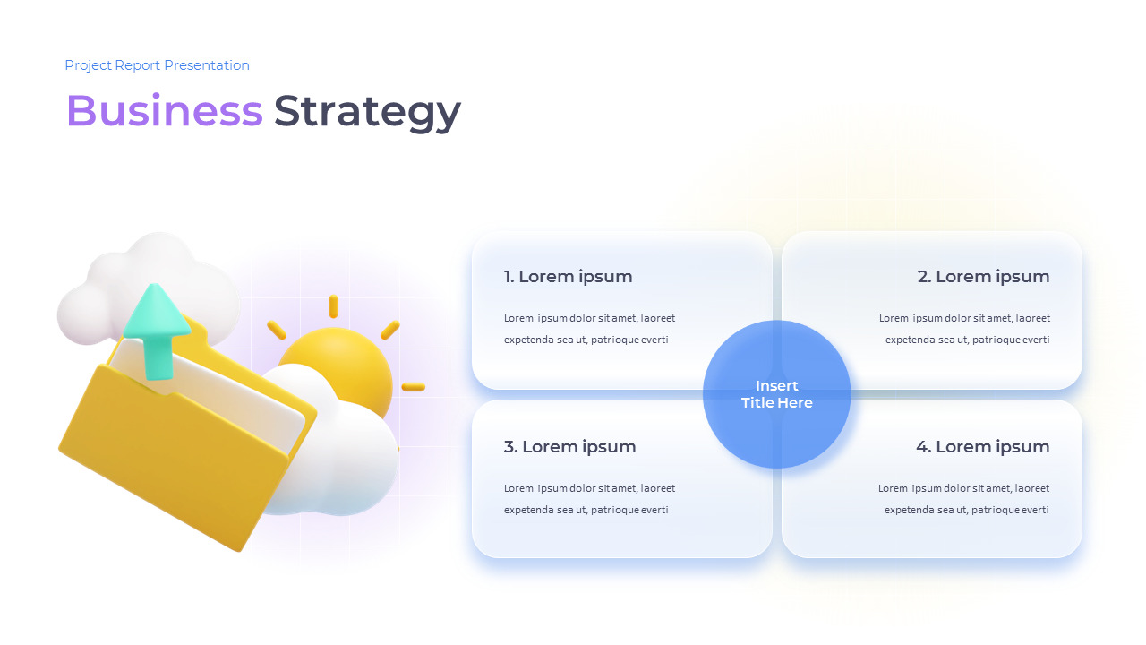 Project Report google slides template download