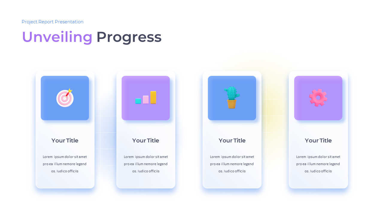 Project Report google slides template download