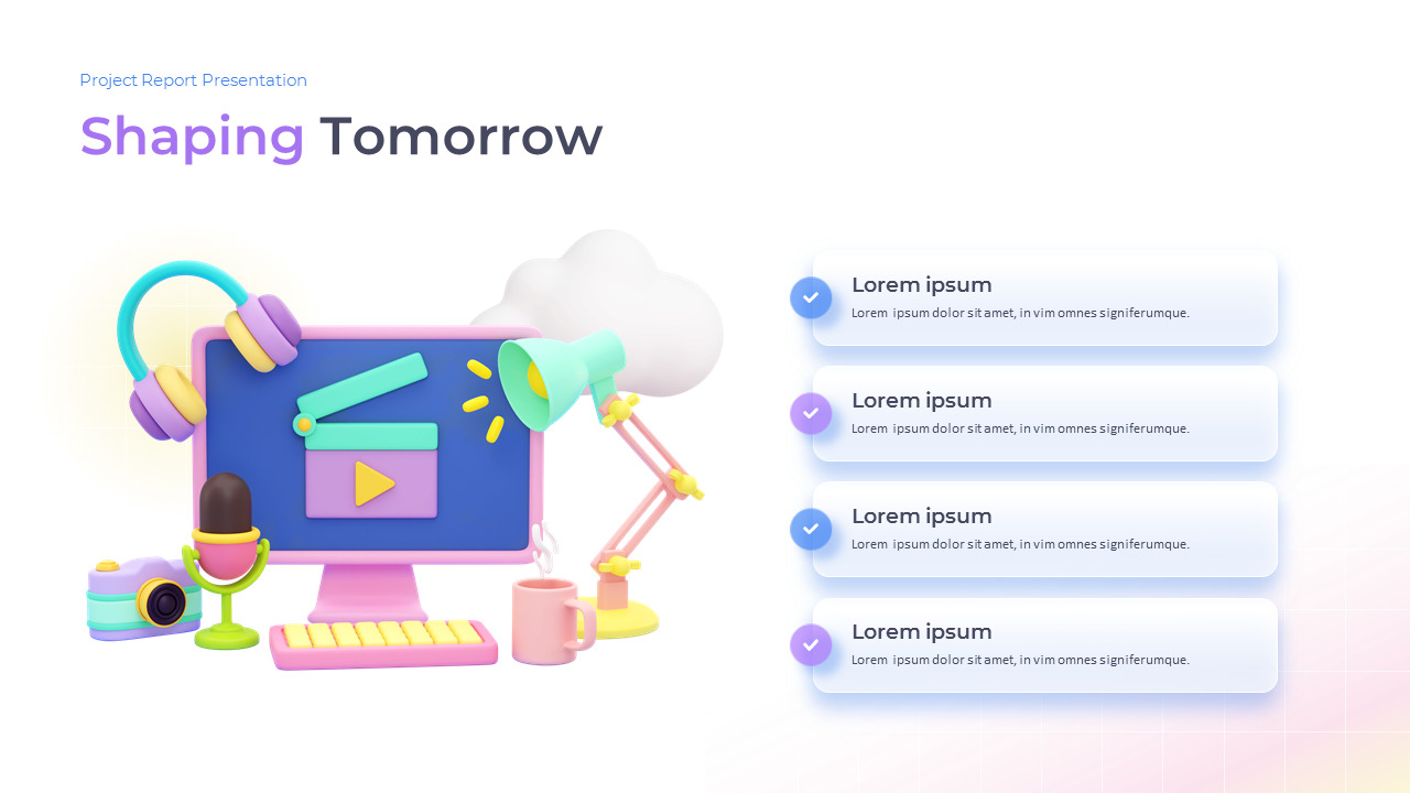 Project Report google slides template download