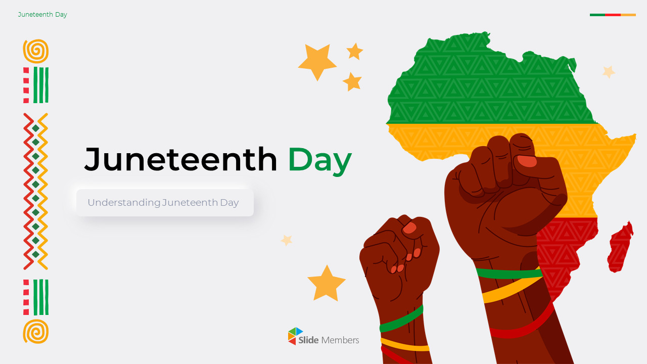 Juneteenth Powerpoint Design 6월 1일 디자인 ppt
