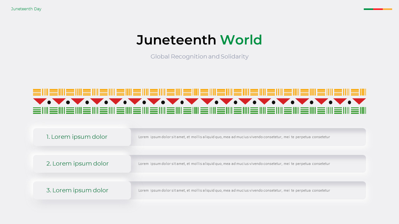 Juneteenth Powerpoint Design 6월 1일 디자인 ppt
