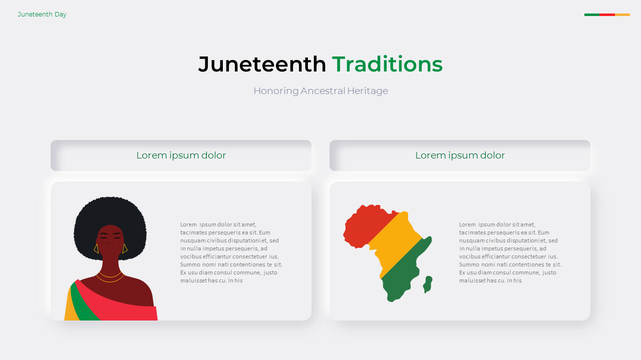 Juneteenth Powerpoint Design 6월 1일 디자인 ppt