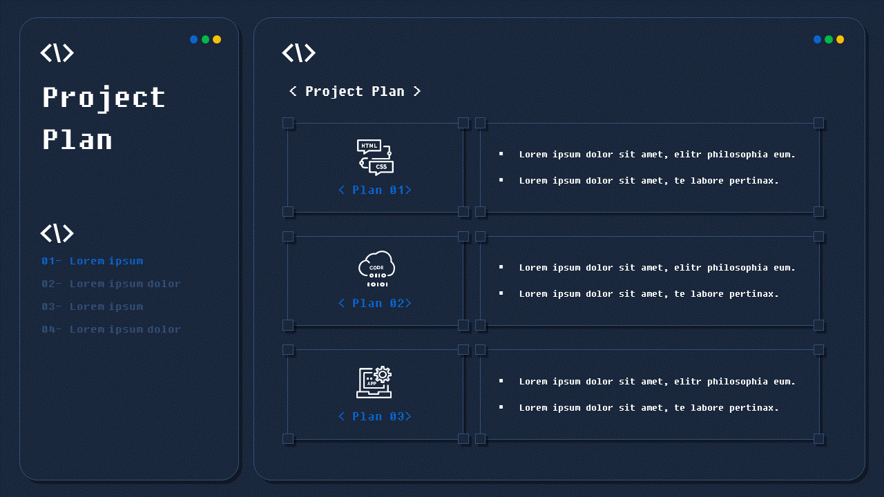 Pixel Art Coding Programming Best Business PowerPoint Templates