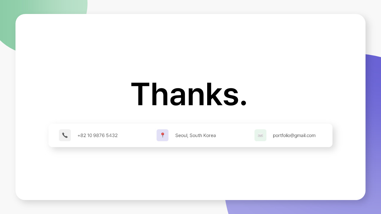 3D Character Portfolio google slides design