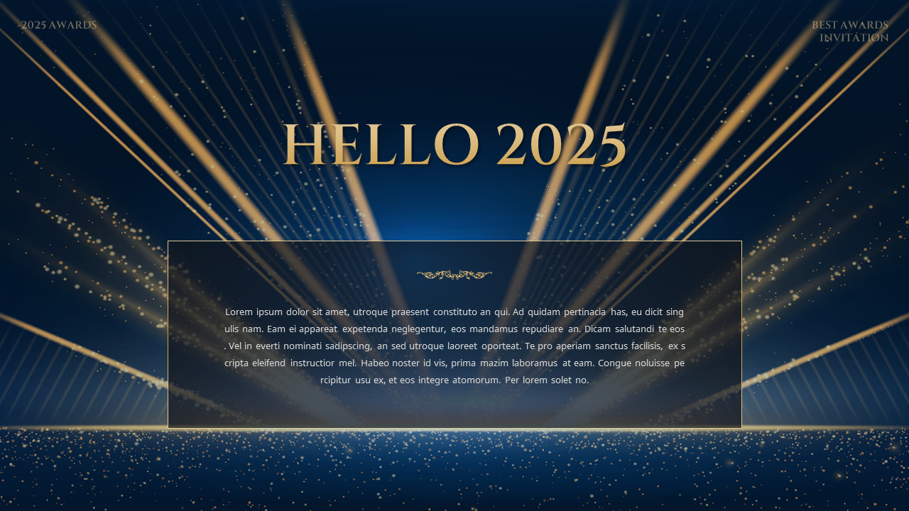 Grand Prize Award Invitation PowerPoint Slides – Elegant Burgundy Gala Deck
