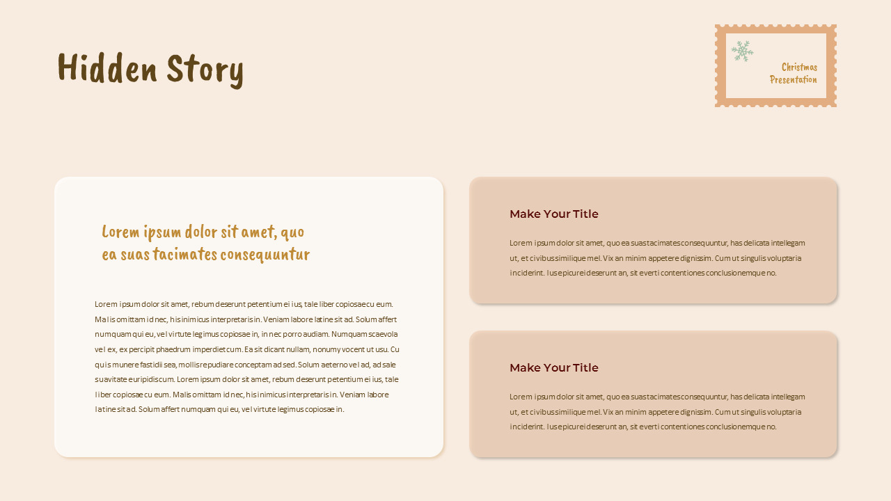 Happy Christmas template google slides