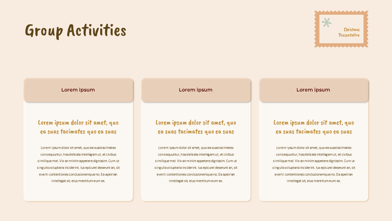 Happy Christmas template google slides