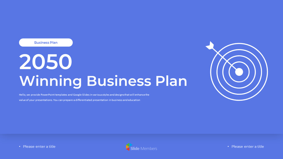 Plan de negocios ganador 2050 Tema PPT_01