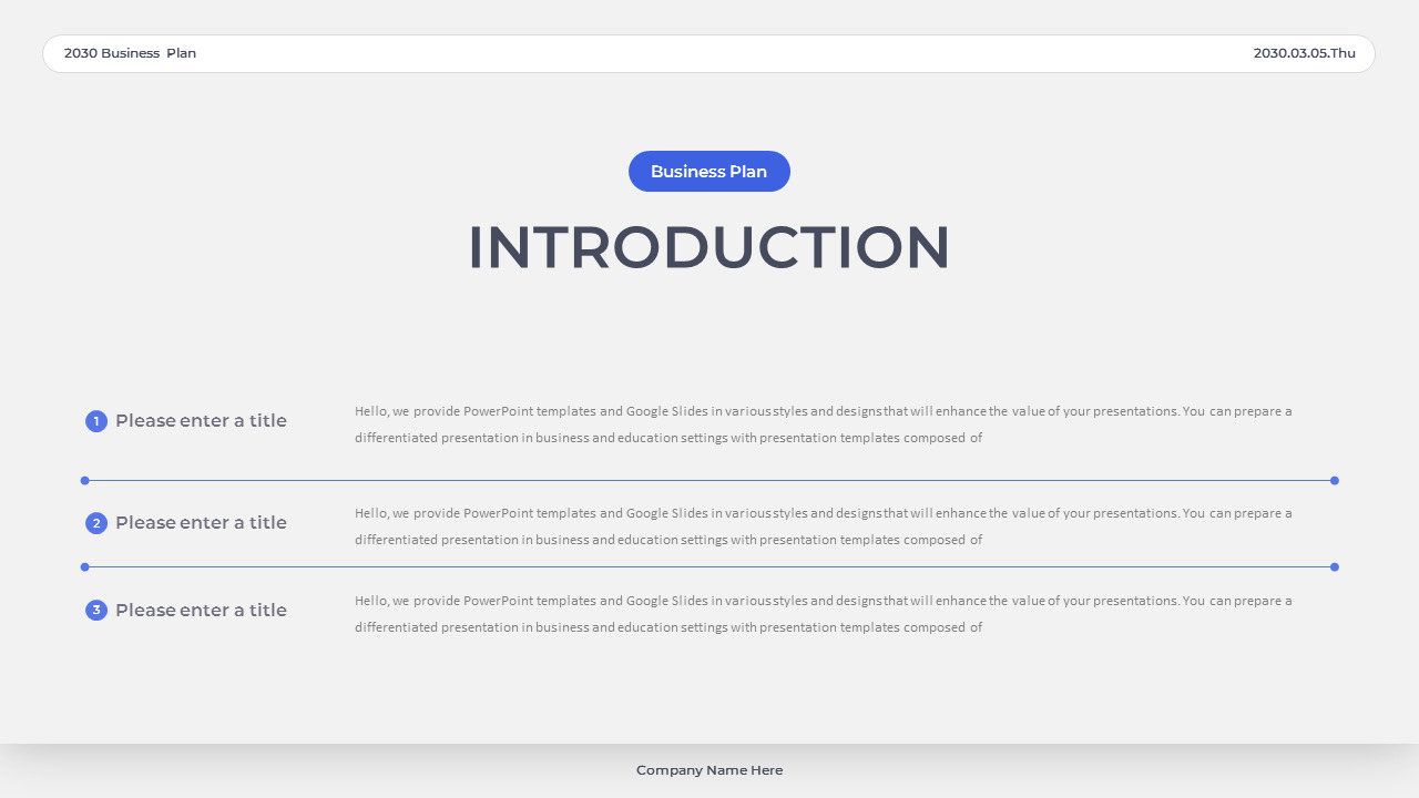 Plan de negocios ganador 2050 Tema PPT_03