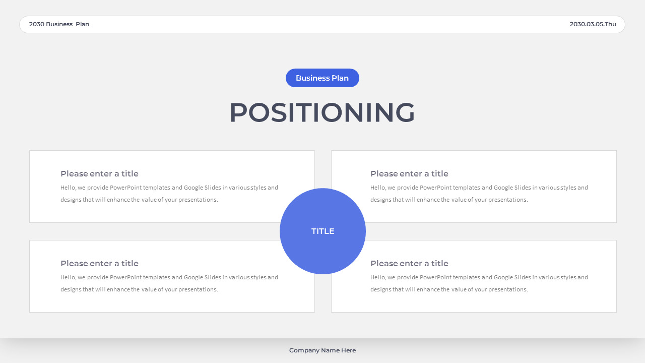 2050 Winning Business Plan PPT Theme