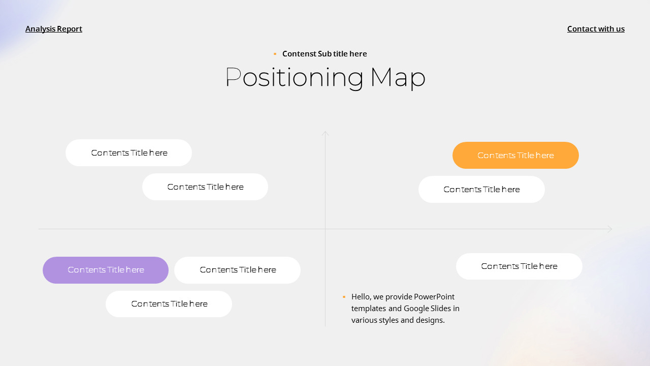 Competitor Comparative Analysis Report design ppt