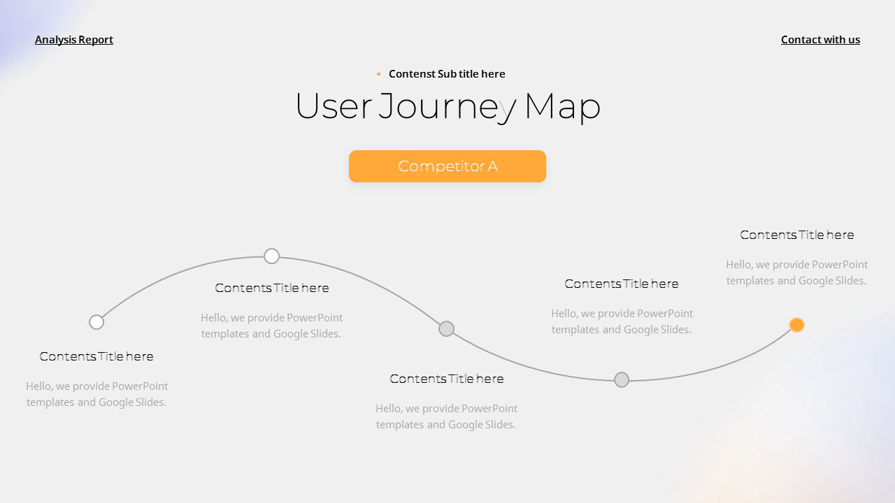 Competitor Comparative Analysis Report design ppt