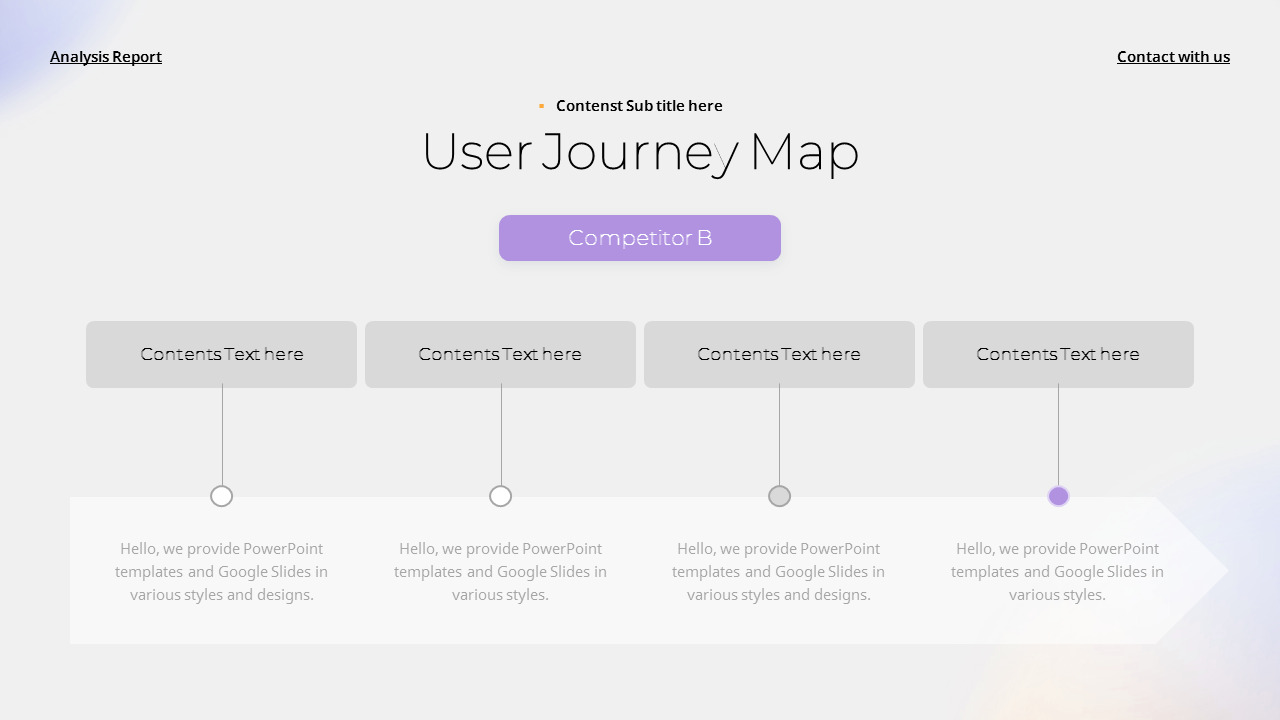 Competitor Comparative Analysis Report design ppt