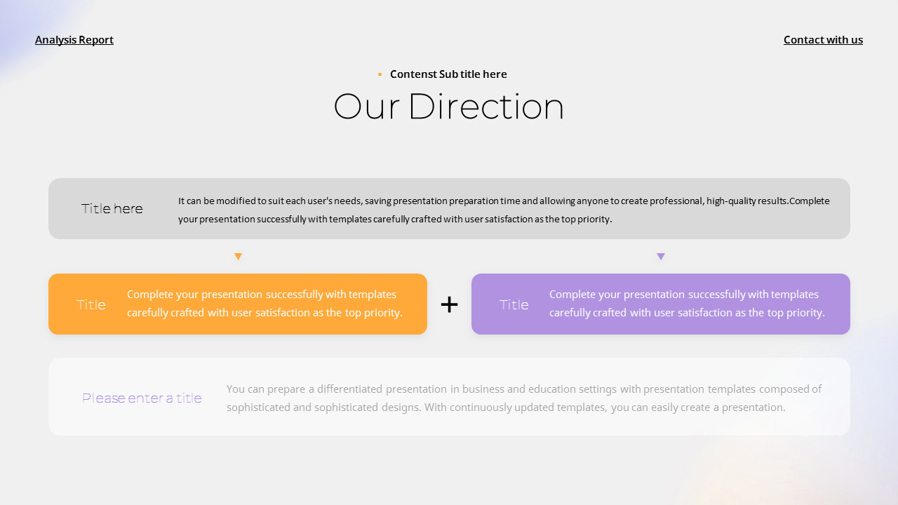 Competitor Comparative Analysis Report design ppt