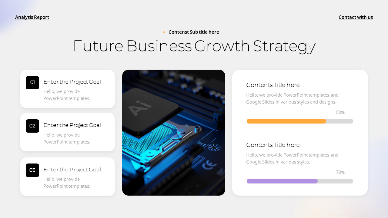 Competitor Comparative Analysis Report design ppt
