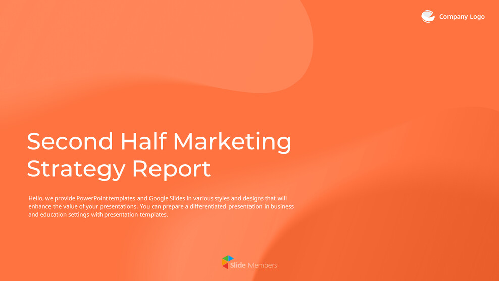 Marketingstrategiebericht für das zweite Halbjahr Präsentationsfolie_01