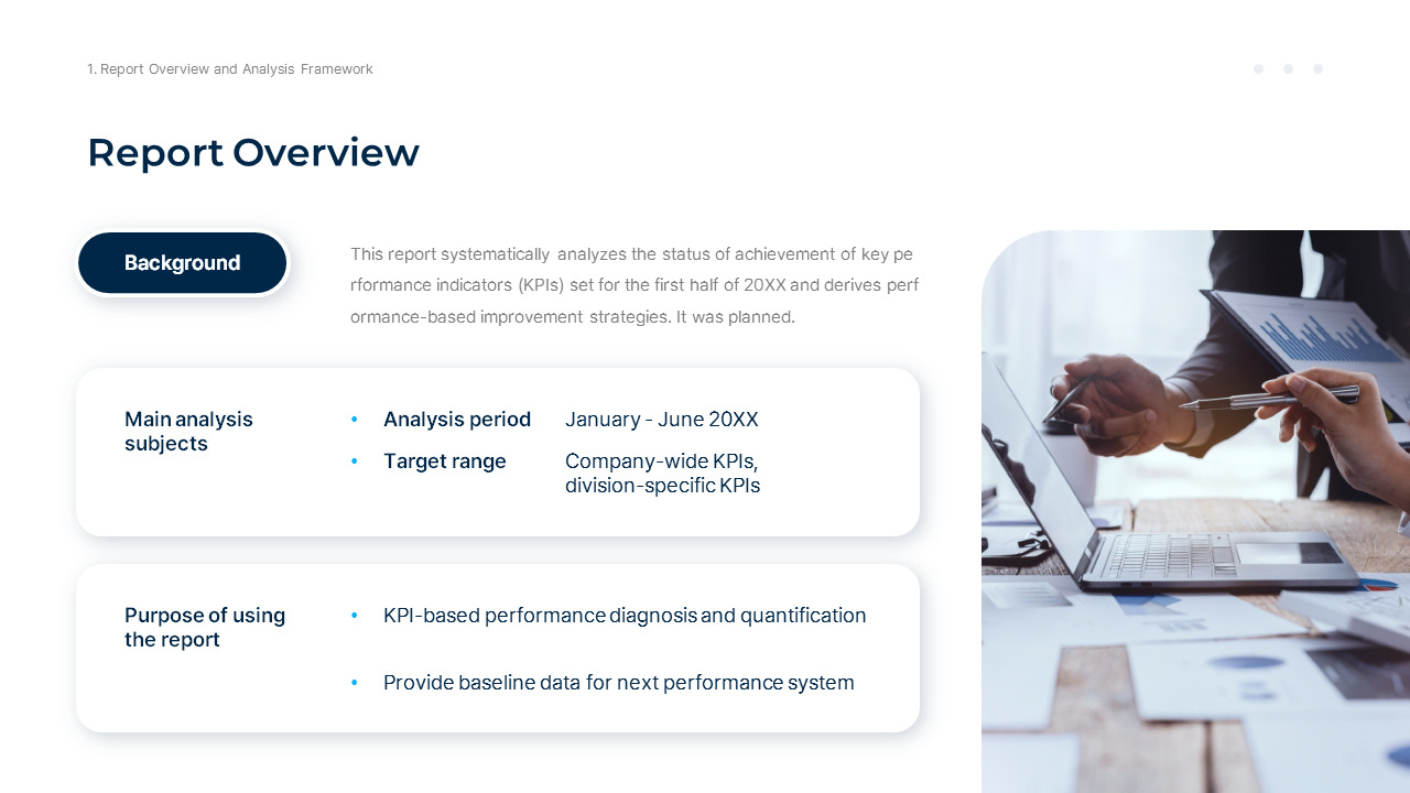 KPI Analysis and Performance Measurement Report presentation slide design_03