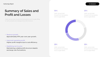 Rapport sur les résultats et la performance financière du troisième trimestre 2025 (troisième trimestre 2025) Conception de modèles PowerPoint_11