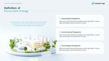 Globaler Branchenausblick für erneuerbare Energien – Markttrends und Zukunftsprognose Vorlagen für Geschäftspräsentationen_11
