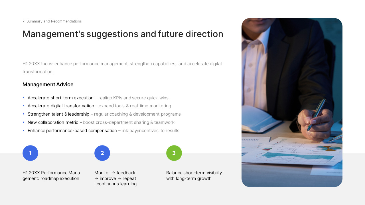 H2 Performance Review Slides – Second Half Business Results PPT Easy ...