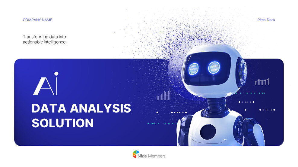 AI Data analysis solution Pitch Deck PPT – Startup Presentation template power point_01