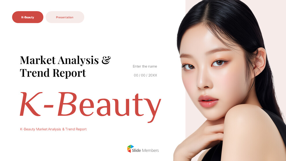 K-Beauty Global Trends PPT Template [Korean Cosmetics Market Analysis] power point powerpoint_01