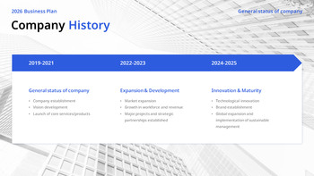 Strategischer Geschäftsplan für das neue Jahr 2026 – Unternehmensvision und Aktionsplan Einfache PowerPoint-Vorlagen_04