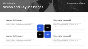 Strategischer Geschäftsplan für das neue Jahr 2026 – Unternehmensvision und Aktionsplan Einfache PowerPoint-Vorlagen_05