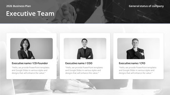 Strategischer Geschäftsplan für das neue Jahr 2026 – Unternehmensvision und Aktionsplan Einfache PowerPoint-Vorlagen_06