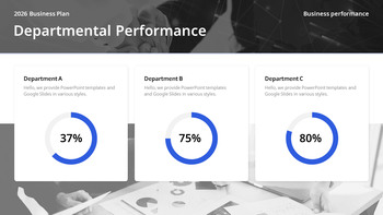 Strategischer Geschäftsplan für das neue Jahr 2026 – Unternehmensvision und Aktionsplan Einfache PowerPoint-Vorlagen_11