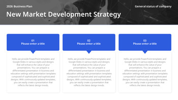 Strategischer Geschäftsplan für das neue Jahr 2026 – Unternehmensvision und Aktionsplan Einfache PowerPoint-Vorlagen_15