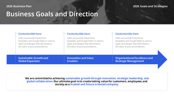 Strategischer Geschäftsplan für das neue Jahr 2026 – Unternehmensvision und Aktionsplan Einfache PowerPoint-Vorlagen_16