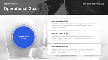 Strategischer Geschäftsplan für das neue Jahr 2026 – Unternehmensvision und Aktionsplan Einfache PowerPoint-Vorlagen_19