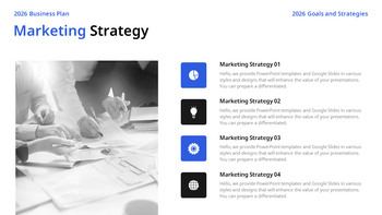 Strategischer Geschäftsplan für das neue Jahr 2026 – Unternehmensvision und Aktionsplan Einfache PowerPoint-Vorlagen_21