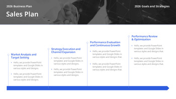 Strategischer Geschäftsplan für das neue Jahr 2026 – Unternehmensvision und Aktionsplan Einfache PowerPoint-Vorlagen_25