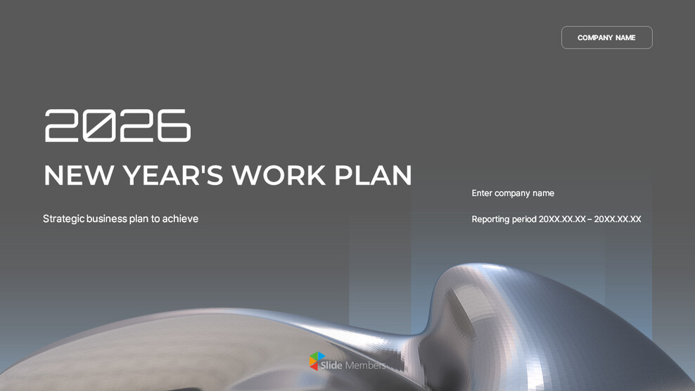 Präsentation des Arbeitsplans für das neue Jahr 2026 – Jahresziele und Umsetzungsstrategie Produktdeck_01