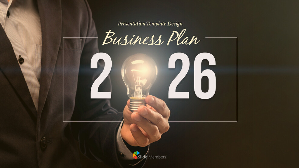 2026年事業計画PowerPointテンプレート年間ロードマップ_01