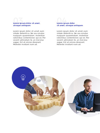 Modèle vertical de plan d\