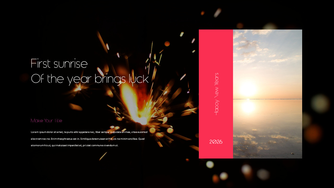 2026 Happy New Year PowerPoint Template