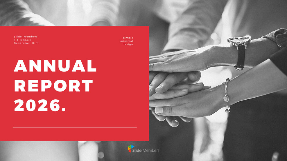 Slate 2026 Annual Report PowerPoint Presentation Template