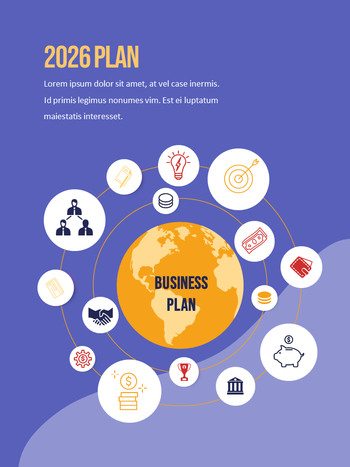 2026 Business Plan Example Pitch Deck PowerPoint Template