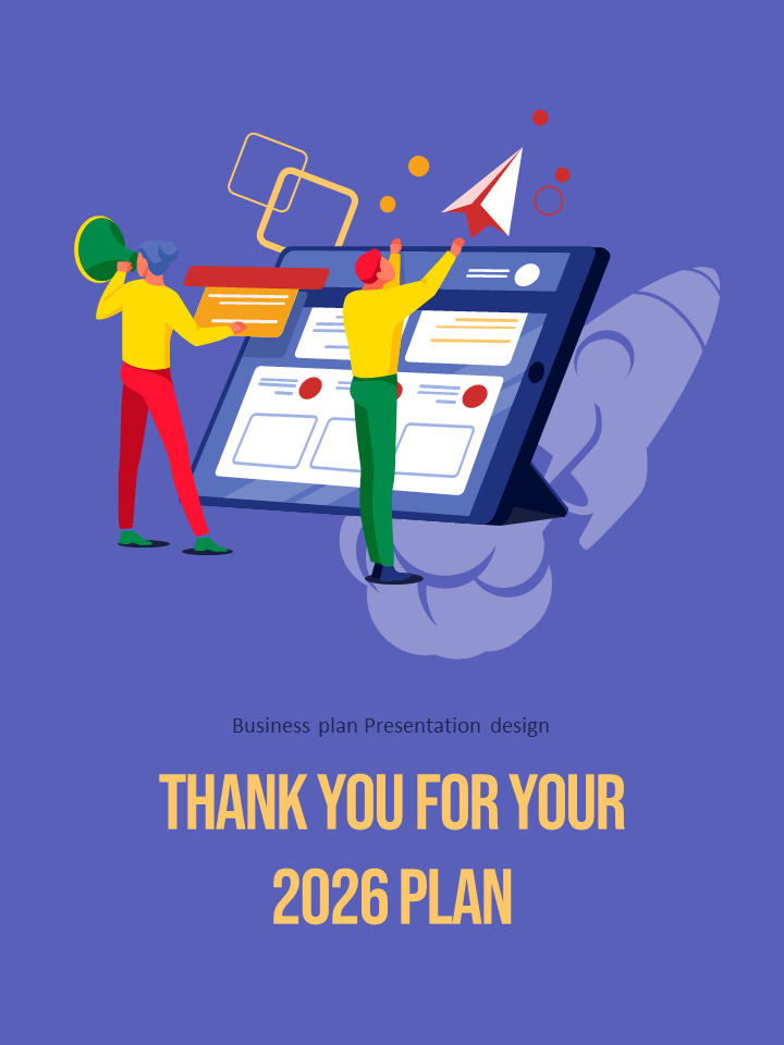2026 Business Plan Example Pitch Deck PowerPoint Template