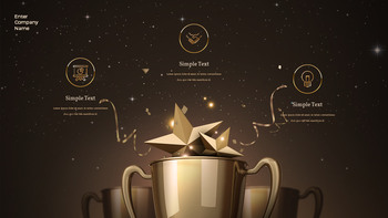 Gold 2026 Awards Ceremony Business Presentation PowerPoint Template