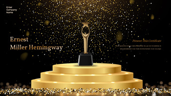 Gold 2026 Awards Ceremony Business Presentation PowerPoint Template