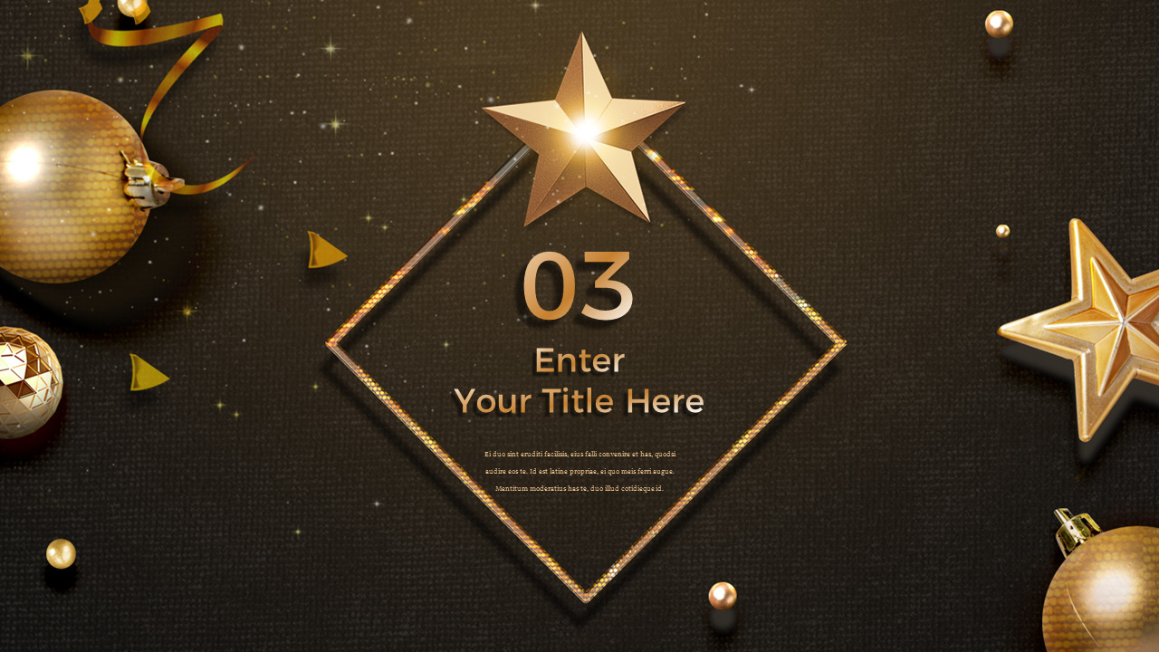 Gold 2026 Awards Ceremony Business Presentation PowerPoint Template