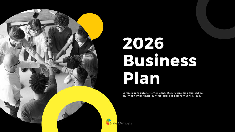 2026 Business Plan pitch deck template ppt