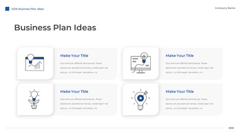 2026 Business Plan Ideas ppt templates powerpoint template