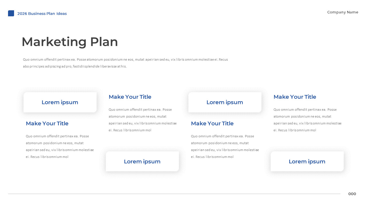 2026 Business Plan Ideas ppt templates powerpoint template