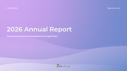 2026 Annual Business Report PowerPoint Theme Template