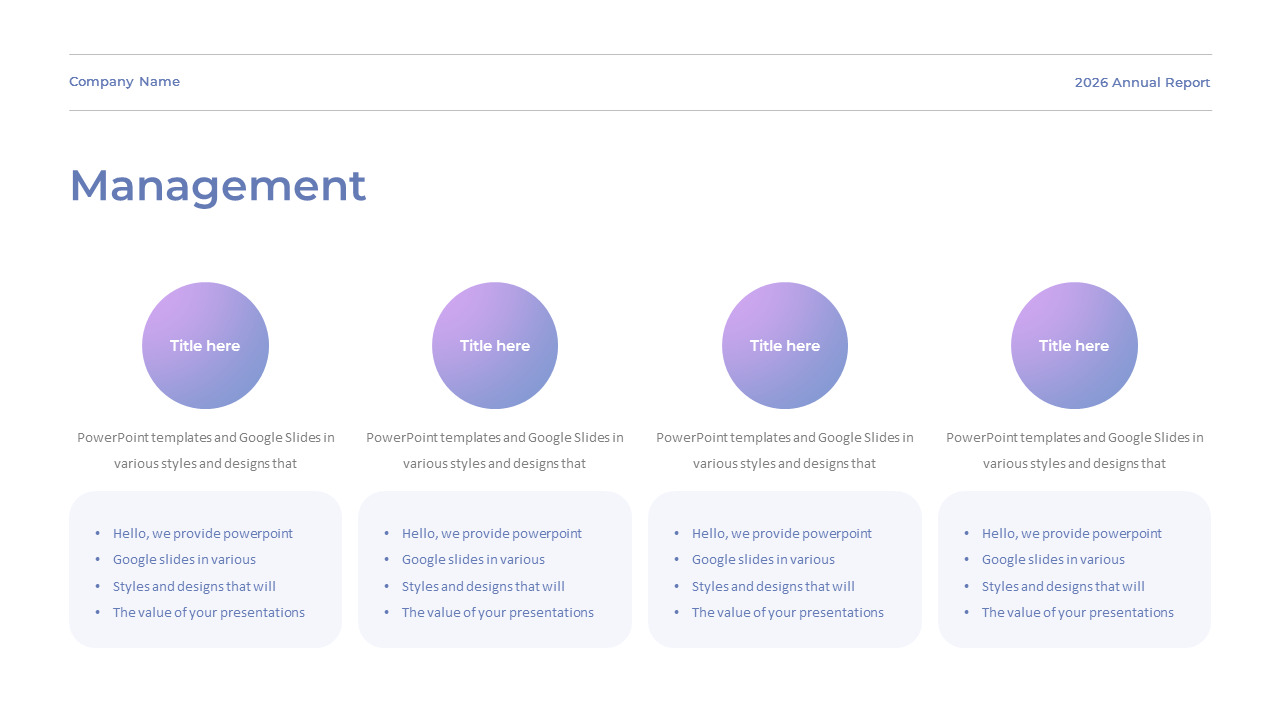 Business Report Powerpoint Example 2026 Annual Business Report PowerPoint Theme Template